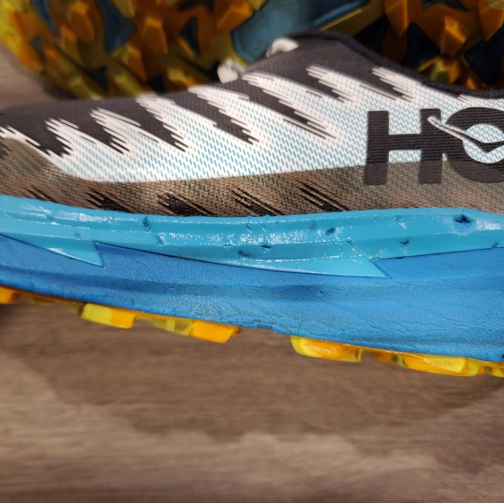 Hoka Men's Torrent 3 Black & Blue Athletic Running Shoes Size 10.5D - Picture 8 of 13